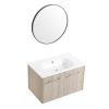 30 Inch Wall Mounted Bathroom Vanity(KD-Packing)