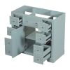 36" Bathroom Vanity without Sink, Cabinet Base Only, One Cabinet and Six Drawers, Green