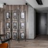 47x71" Room Photo Frames Screen Divider Screens, 3 Panel Decorative Screen with Photo Frames, Antique Mirror, Candle Stick