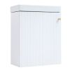 [Viedo]Contemporary 16" White Wall-Mounted Bathroom Vanity Combo Cabinet with Ceramic Basin - Ideal for Small Bathrooms