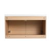 LEVISTAR Oak 36 Inch Bathroom Vanity with resin Countertop Sink, 2 Doors Bathroom Cabinet Set