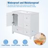 36 Inch Modern Bathroom Vanity with USB Charging, Two Doors and Three Drawers Bathroom Storage Vanity Cabinet