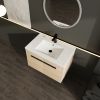 LEVISTAR oak 30 Inch Bathroom Vanity with resin Countertop Sink, 2 Doors Bathroom Cabinet Set