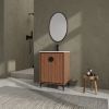 24'' Bathroom Vanity with Top Sink, Modern Bathroom Storage Cabinet with 2 Soft Closing Doors, Single Sink Bathroom Vanity