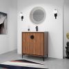30 "Bathroom Vanity, 2 doors, Bathroom Cabinet Vanity Freestanding Cabinet Engineered Wood with sink