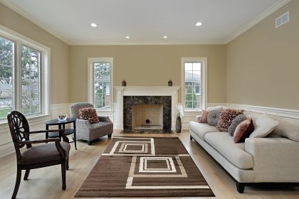 Jersey Area Rugs, Carpets For Livingroom, 7x10 Area Rugs ,1925 Brown (Color: as Pic)