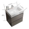 Alice 24" Gray Bathroom Vanity with Sink, Large Storage Wall Mounted Floating Bathroom Vanity for Modern Bathroom