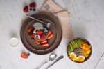 Stone Lain Coupe Dinnerware Set, Service For 4, Matte Brown