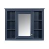 35'' x 27.5'' Medicine Cabinet, Wall Mounted Bathroom Storage Cabinet, Modern Bathroom Wall Cabinet with Mirror