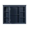 35'' x 27.5'' Medicine Cabinet, Wall Mounted Bathroom Storage Cabinet, Modern Bathroom Wall Cabinet with Mirror