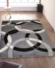 Jersey Area Rugs, Carpets For Livingroom, 7x10 Area Rugs ,1798 Black-Grey