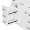 [Cabinet Only] 36" White Bathroom Vanity(Sink not included)
