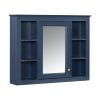 35'' x 27.5'' Medicine Cabinet, Wall Mounted Bathroom Storage Cabinet, Modern Bathroom Wall Cabinet with Mirror