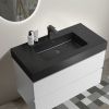 Alice 36" White Bathroom Vanity with Sink, Large Storage Wall Mounted Floating Bathroom Vanity for Modern Bathroom