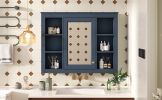35'' x 27.5'' Medicine Cabinet, Wall Mounted Bathroom Storage Cabinet, Modern Bathroom Wall Cabinet with Mirror