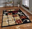 Jersey Area Rugs, Carpets For Livingroom, 7x10 Area Rugs ,3005 Black